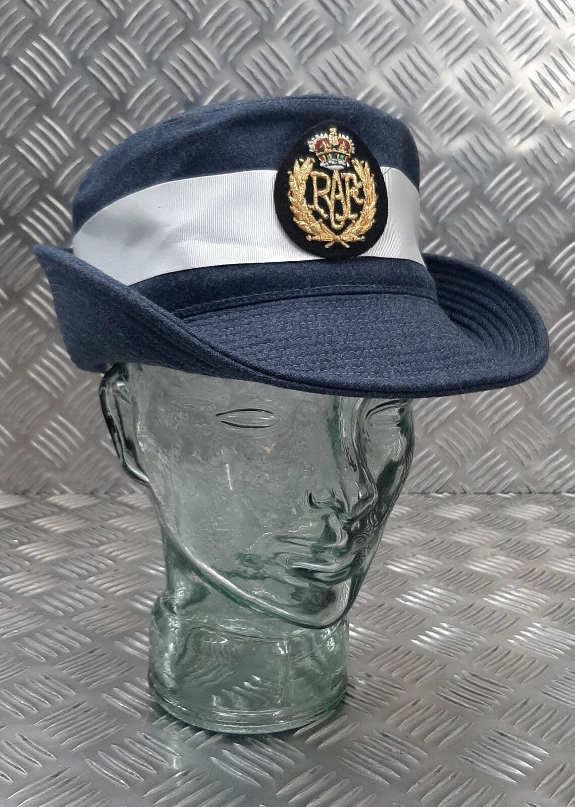 WRAF / RAF Tricorn Hat Airforce Blue Grey Colour Royal Air Force Womans Headwear 56cm