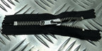 Genuine British Issue Black 10cm Closed End Metal Zip Zipper