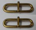 Genuine Vintage British 1 3/4" Parade Belt Prong Sliders X2 STD129