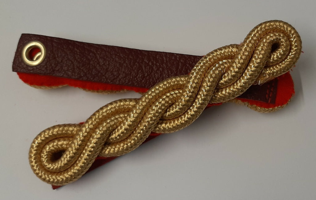 British Made Army Issue no Rank Ceremonial Gold Wire Cords Shoulder