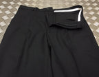Formal Trousers Black Wool Mix Retro Made in the UK - New