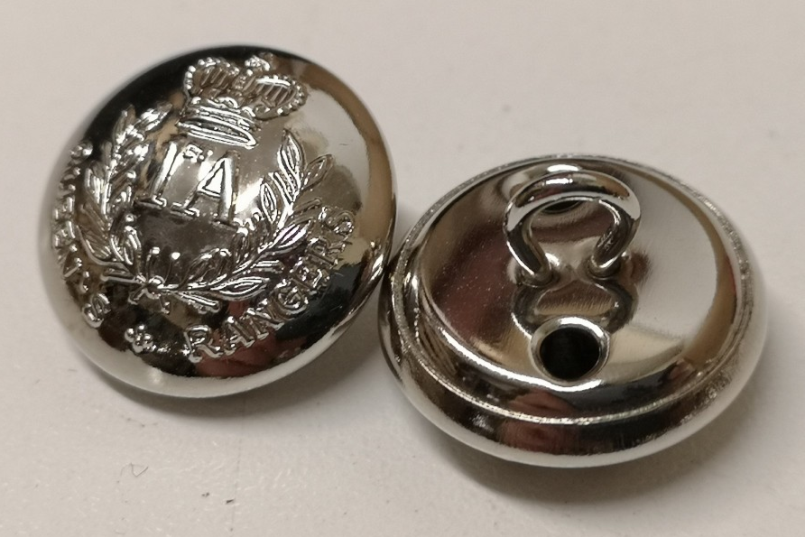 Queen's Rangers 1st American Regiment Canadian Army Buttons 30L x2