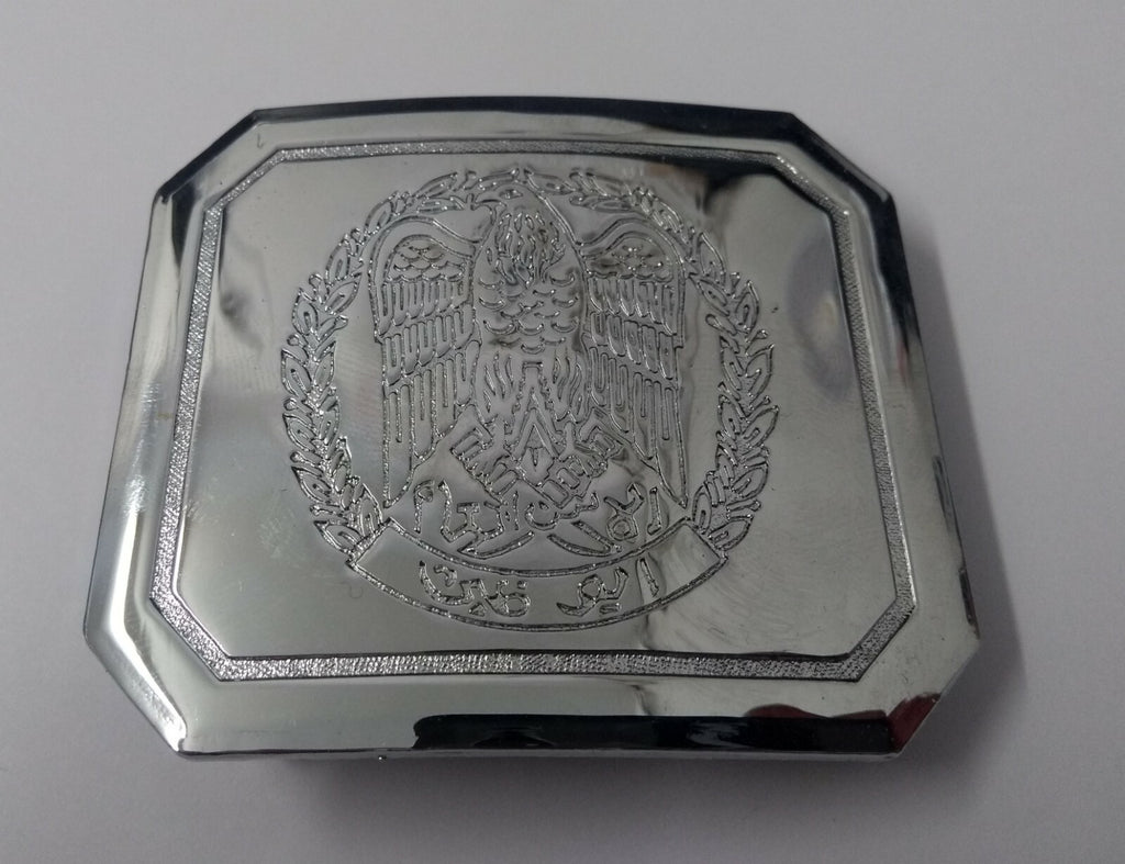 Genuine UAE Chrome Plated Insignia Ceremony and Parade 2" Belt Buckle