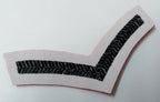Lance Corporal Chevrons British Army Issue Rank Stripes 1 Pair - NEW