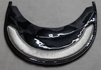 Group Manager Peak British Silver Bar Visor for Dress Hat Large NEW