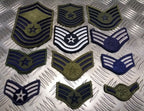 USA Air Force USAF Issued Rank Badge Patches Various Styles Top Gun