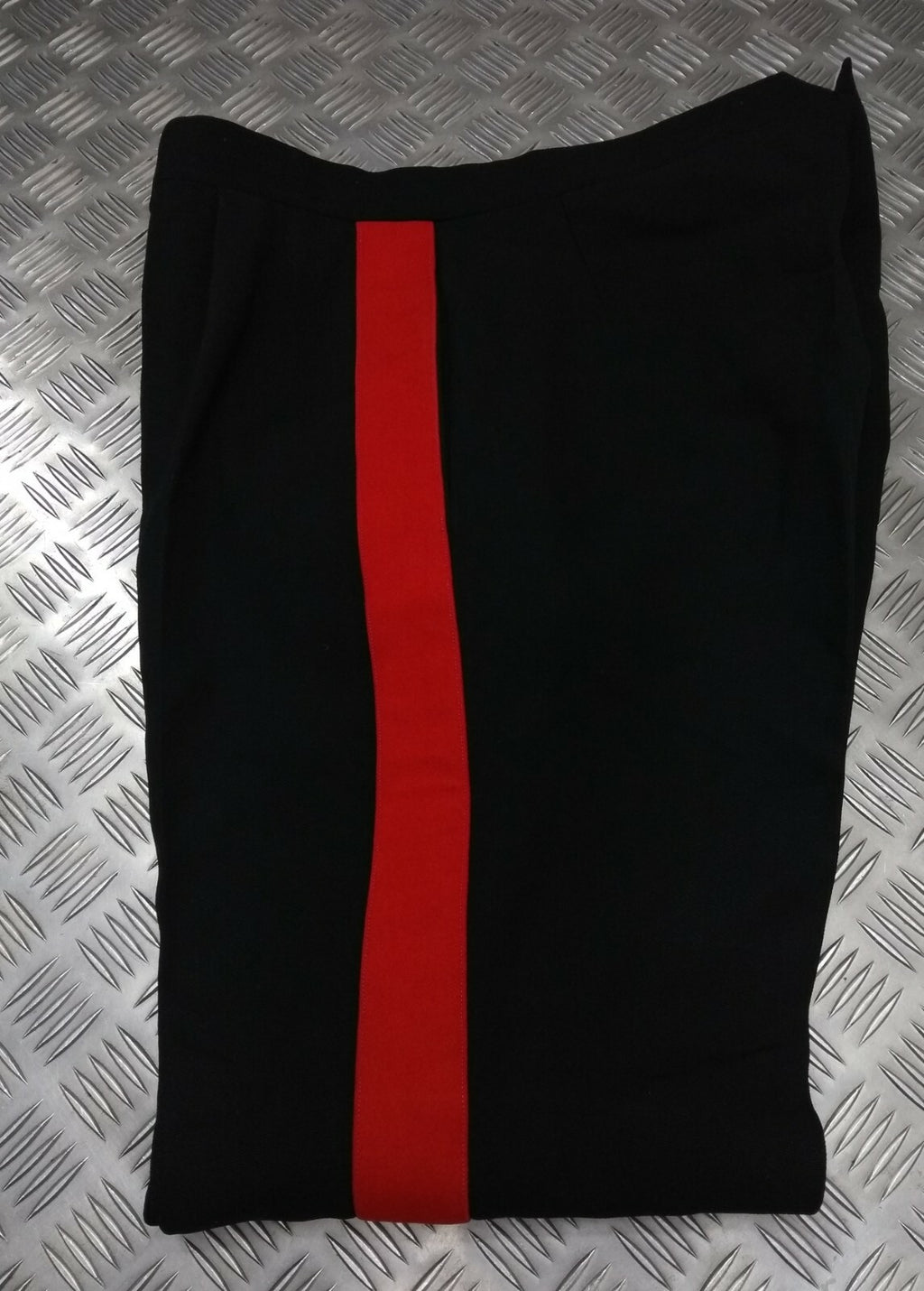 No1 Dress Trousers 1 3/4" Red Stripe By Kashket & Partners England W36"