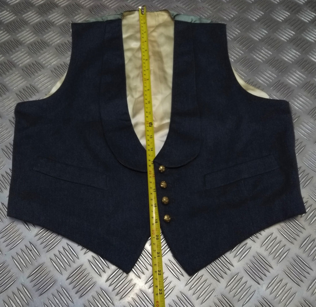 RAF Royal Air Force Vintage Mess Dress Waistcoat Airforce Blue Grey Colour