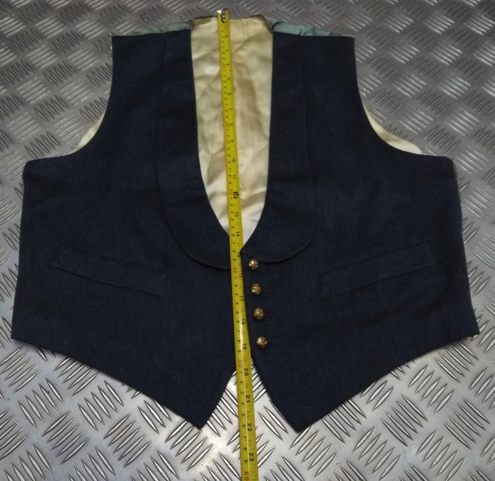RAF Royal Air Force Vintage Mess Dress Waistcoat Airforce Blue Grey Colour