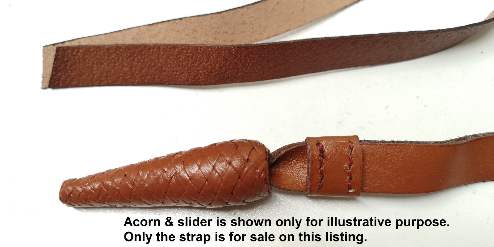 Sword Knot Strap Brown Leather Replacement Part 102cm