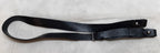 Cross Over Strap Black Leather For Sam Browne Belt or Satchel & Chrome Fixings