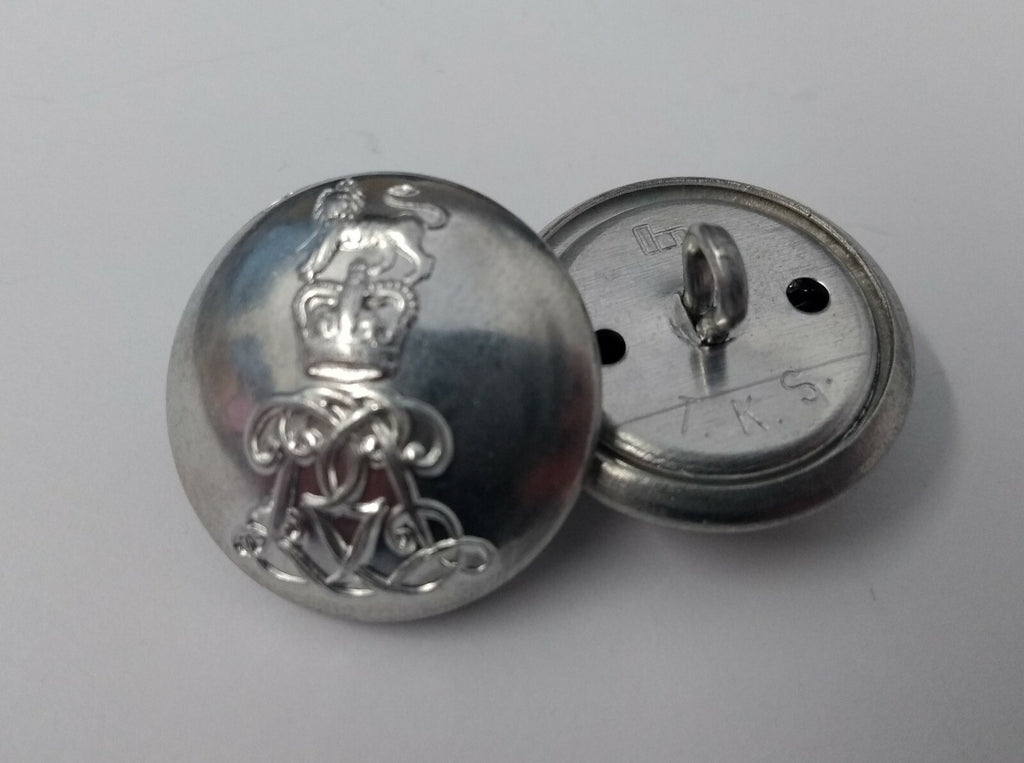 Genuine British Army Issue The Life Guards Regiment Dress Buttons 40L Silver