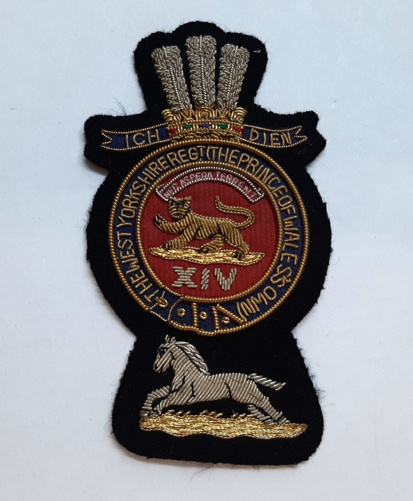 Vintage Badge British Army The Prince of Wales Own Regiment of West Yorkshire