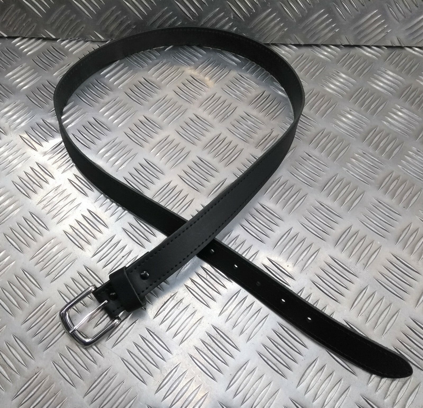 Fire Services & Civilian Issue Leather Prong Buckle Trouser Belt 2.9cm