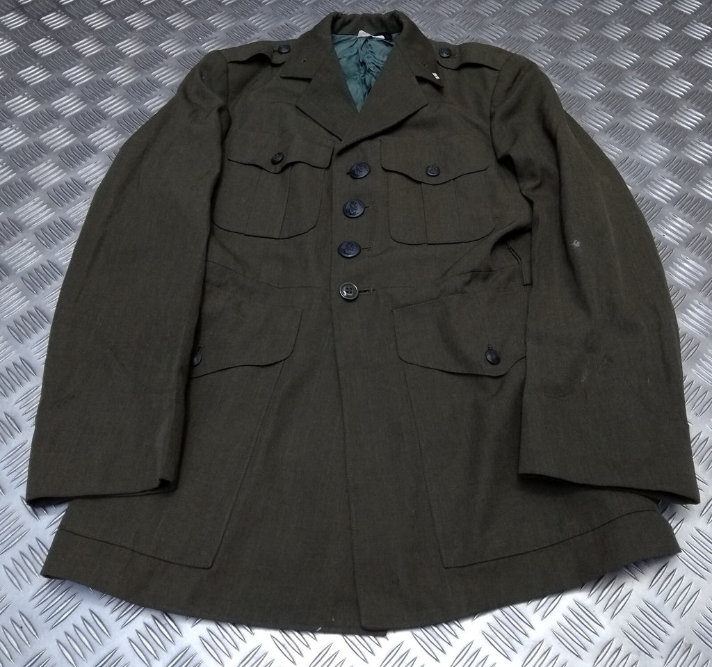 Vintage US MC Jacket Gabardine United States Marine Green Tunic No Belt