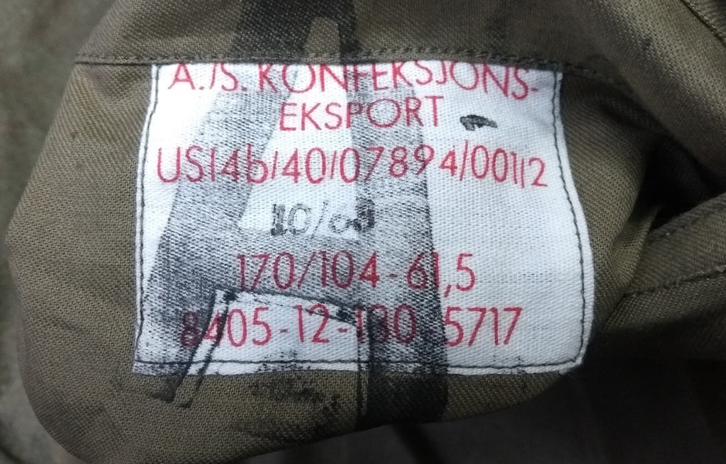 Vintage Field Jacket German Army 1960s Pattern Wool Serge Bundeswehr 104cm