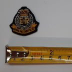 RMP Collar Badges OFC & SGT Hand Embroidered Mess Kit Queens Crown