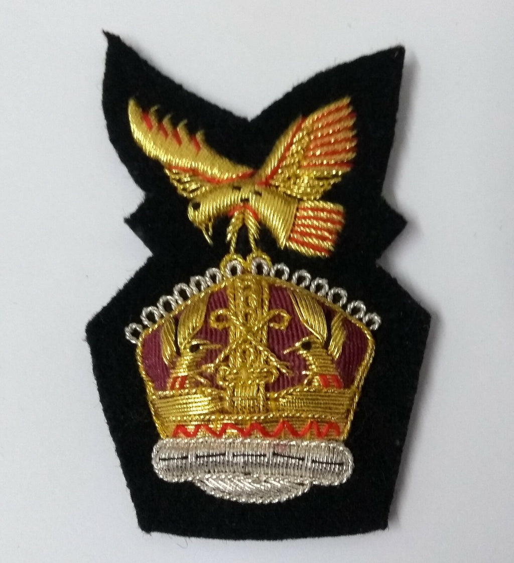 Genuine British Made Issue Gold Wire Braided Insignia Badge