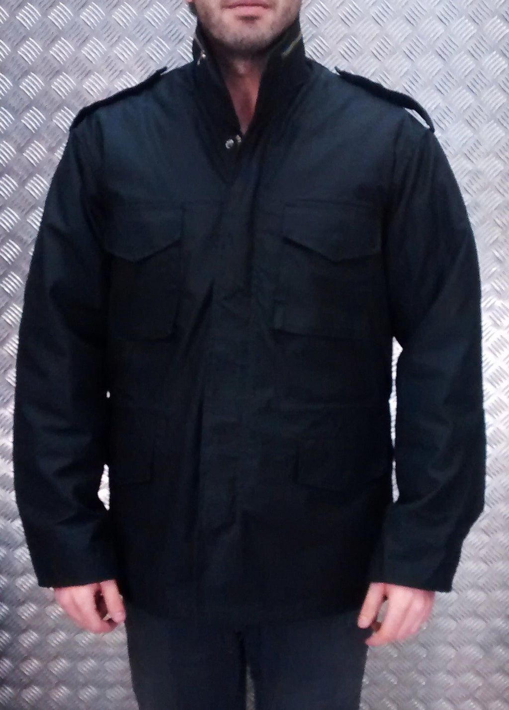 US Military Style M65 Lined Combat Jacket Black NEW