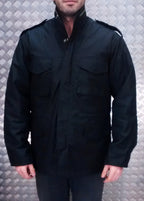 US Military Style M65 Lined Combat Jacket Black NEW