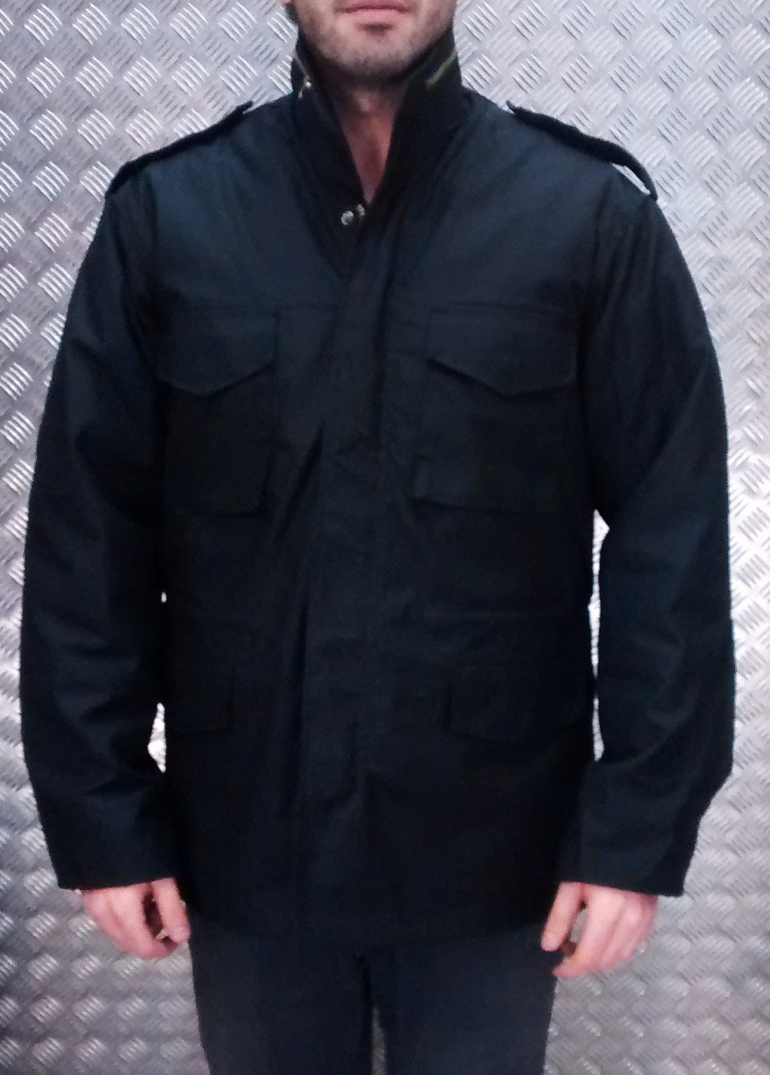 US Military Style M65 Lined Combat Jacket Black NEW