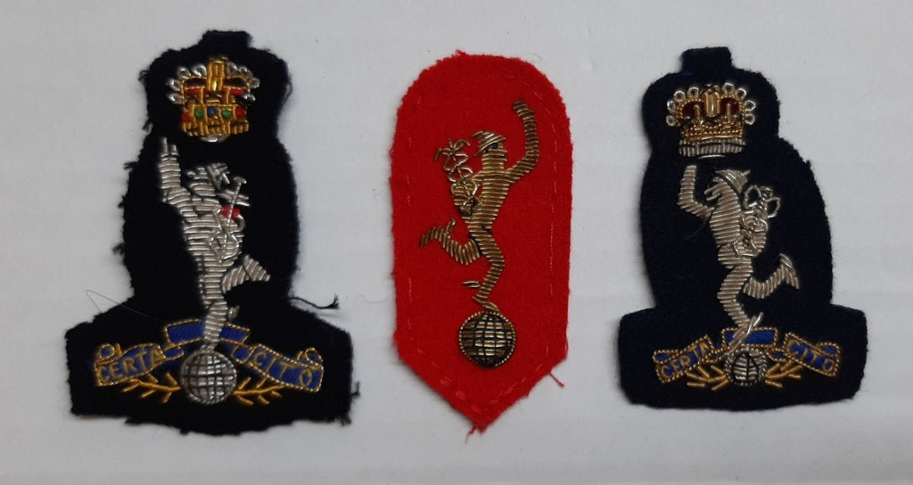 Signals Embroidered Badges British Army Old Pattern Royal Corps Insignia x3