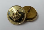 Lyre Harp Band Insignia Dress Uniform Ring Back Buttons 1 Set of 10 Buttons