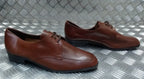 Hobson Dress Shoe Lightweight Uniform Issue Formal Brown Leather Moulded Sole