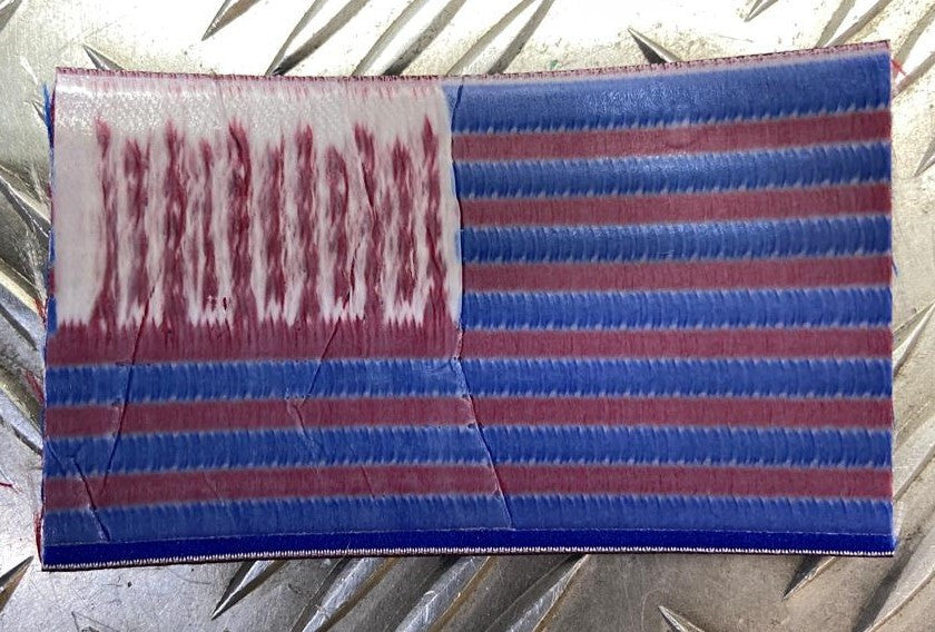 US / American USA Flag Shoulder Reversed Sew-on x 2- NEW