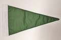British Army Vehicle Convoy Signal Plain Green Triangle Flag 15 x 25cm