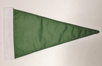 British Army Vehicle Convoy Signal Plain Green Triangle Flag 15 x 25cm