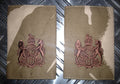 Genuine British Army Desert Camo SERGEANT MAJOR Rank Slides / Epaulettes - NEW
