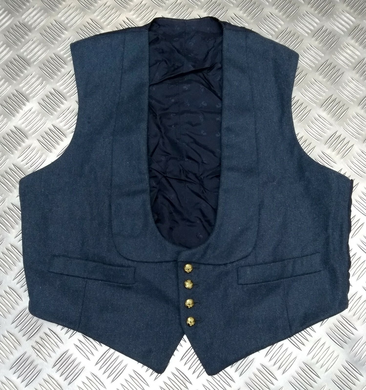RAF Royal Air Force Vintage Mess Dress Waistcoat Airforce Blue Grey Colour
