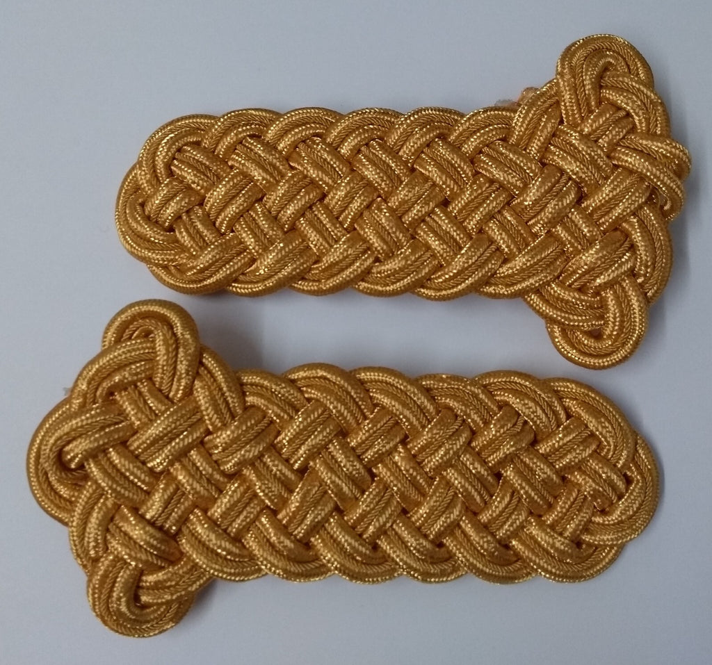 Shoulder Cords Senior Officer Gold Braid Cords No Attaching Straps Unfinished
