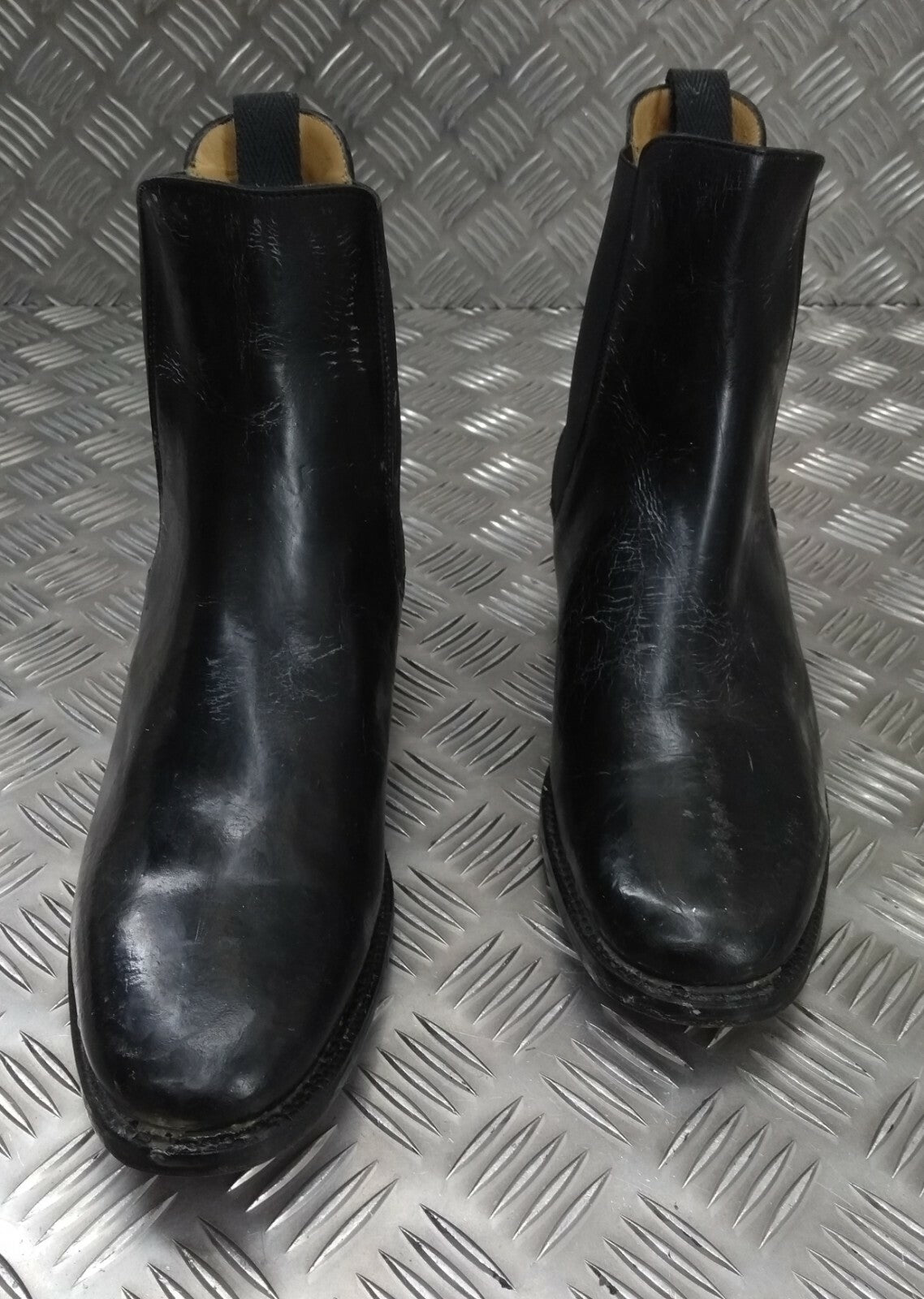 Genuine British Officers Chelsea Boots Black Leather Ceremonial Parade