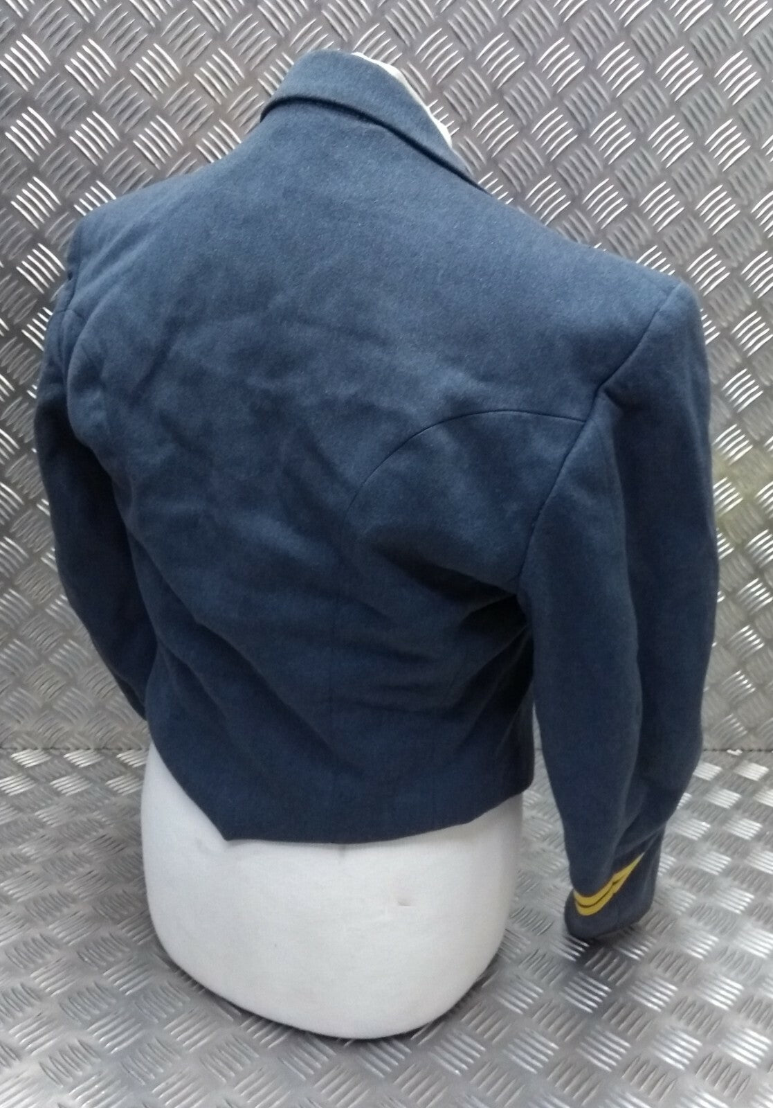 Vintage Mess Dress Jacket By Moss Bros A/F Blue Grey Colour 108cm Faulty