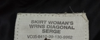 WRNS Skirt Diagonal Serge British Navy Dress Womans RN Royal Naval Waist 68cm