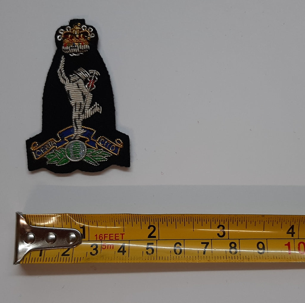 Signals Cap Badge British Army Wire Braided R Signals Insignia "Jimmy" Patch