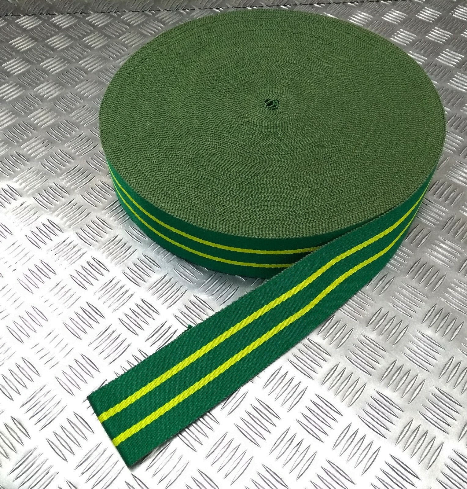 Genuine British Issue Suffolk & Norfolk Yeomanry Stable Belt Material 75mm - NEW