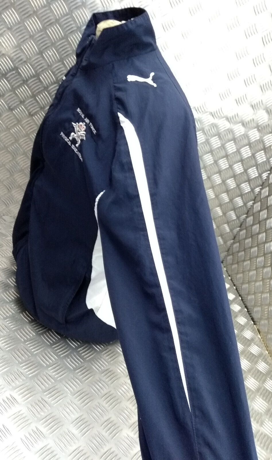 PowerCat 5.10 Woven Jacket Navy Blue with Physical Education Embroidered Badge