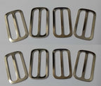 Genuine British Made Chrome Small Belt Strap Slider Adjusters X8 STD128