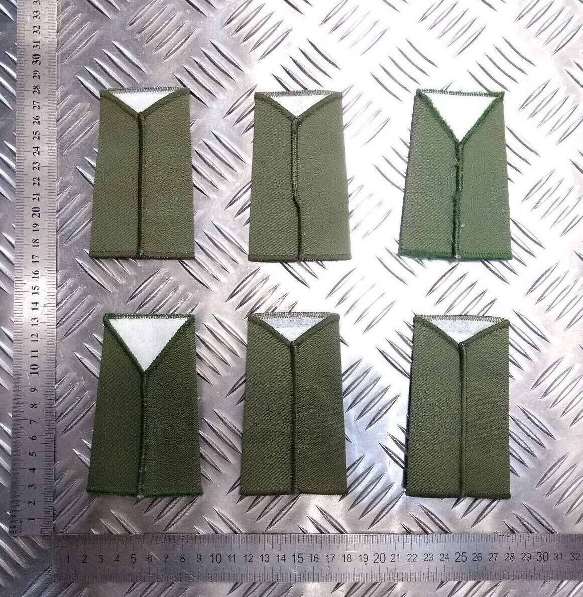 Green OD GWENT ACF Rank Slide Various Ranks Genuine British Army Issue - NEW