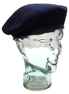 RN Navy Beret Wool Knitted With Leather Rim Naval Size 56cm x 10 Pieces NEW