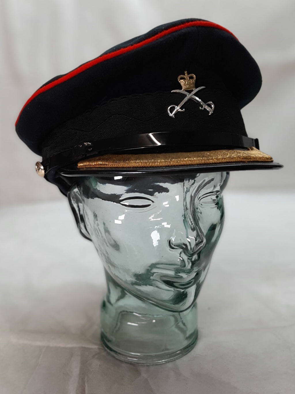 No1 Dress Hat Officer Vintage British Army PTI Insignia Samuel Bros Size 57cm