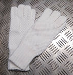 White Waffle Gloves Liners Issue UK Made Size Medium / Large NEW