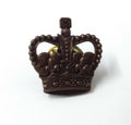 Bronze Crown 5/8" Subdued Officers Rank Crown Snap Pin X1