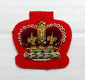 Staff Sergeant Crown No1 SSGT Scarlet British Army Hand Embroidered Arm Patch
