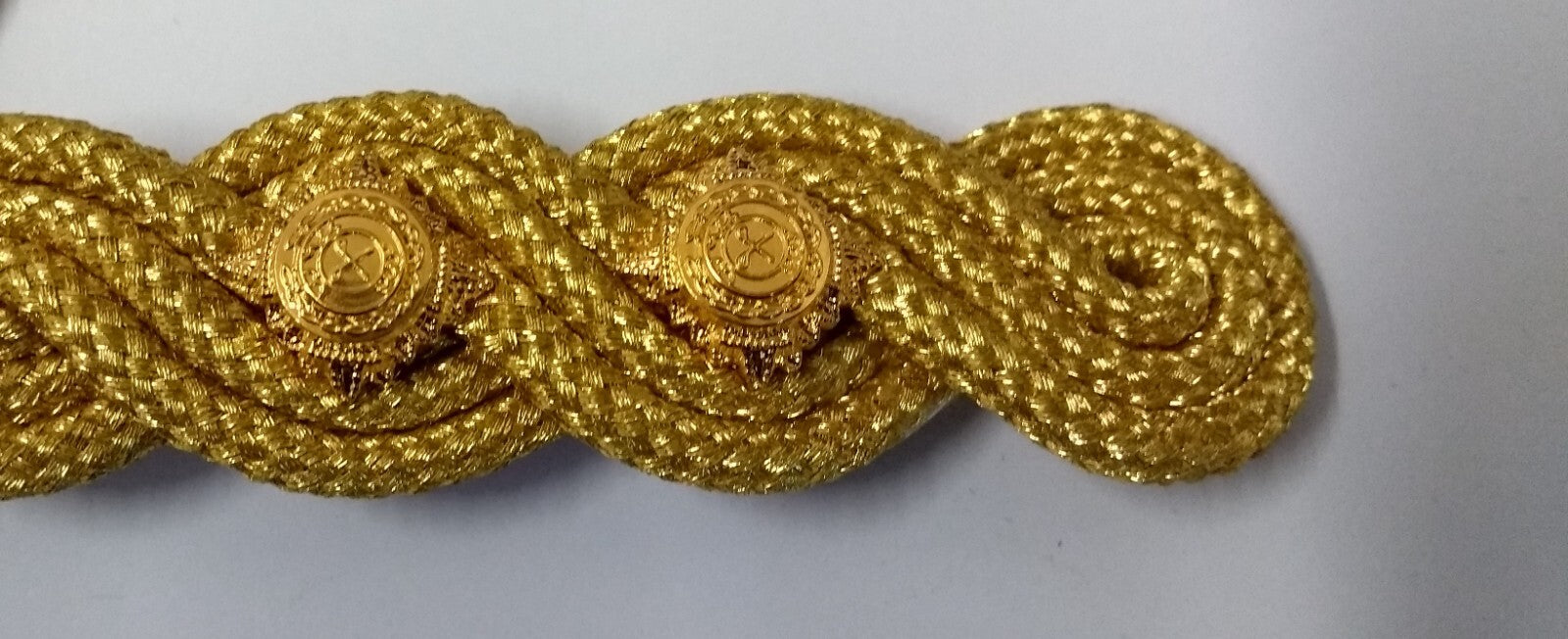 Lieutenant Shoulder Cords Ceremonial Wire Cord Shoulder Epaulettes & Rank Pips
