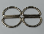 Genuine British Issue 1" Nickel Plated Long D Rings X 4 Pieces STD54