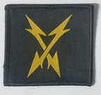 Irish Naval Service Communications Branch Qualification Patch Yellow on Black